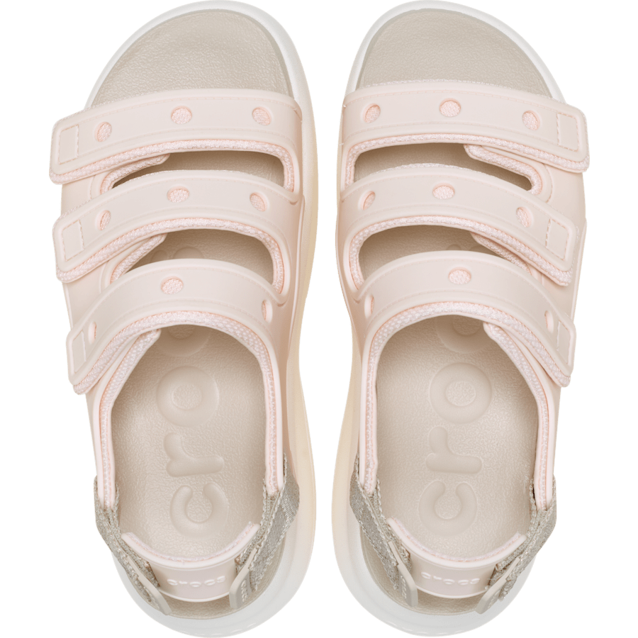 Peach Ice/Frappé/Chalk Soho Sport Shimmer Sandal - Top - Crocs