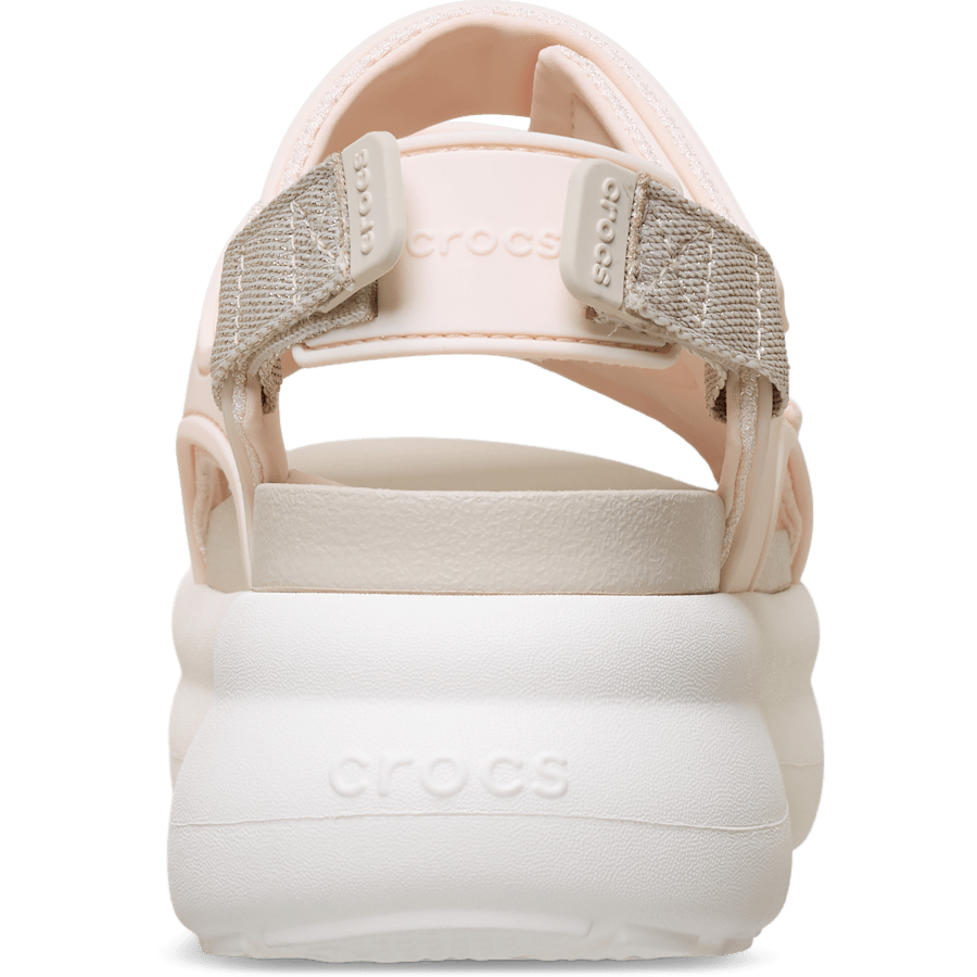 Peach Ice/Frappé/Chalk Soho Sport Shimmer Sandal - Back - Crocs