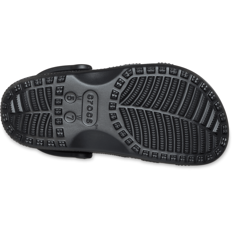 Crocs Classic Hearts Cut Out Clog — Black
