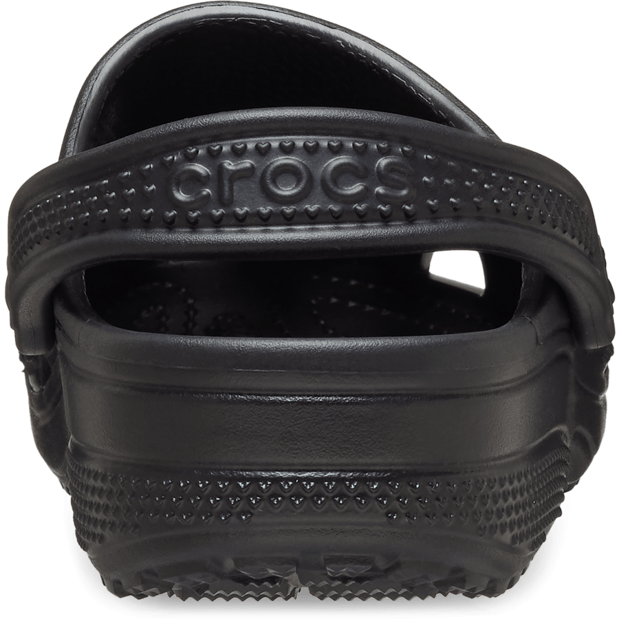 Crocs Classic Hearts Cut Out Clog — Black