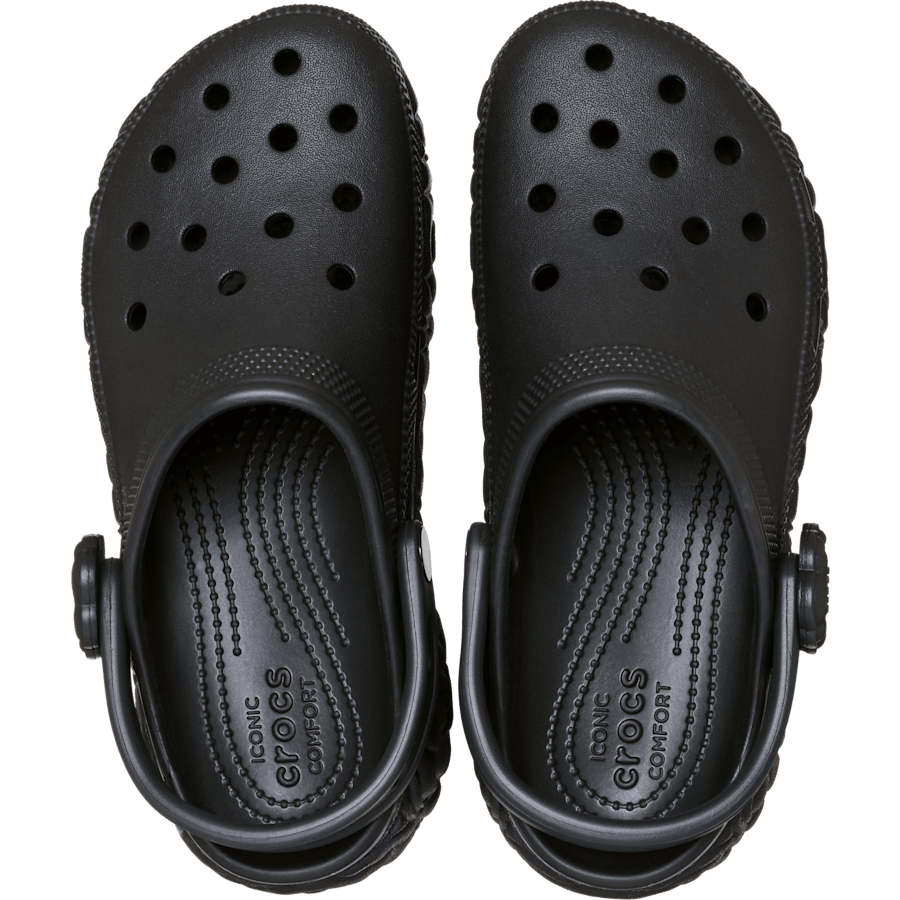 Black Classic Platform Bloom Clog - Draufsicht - Crocs
