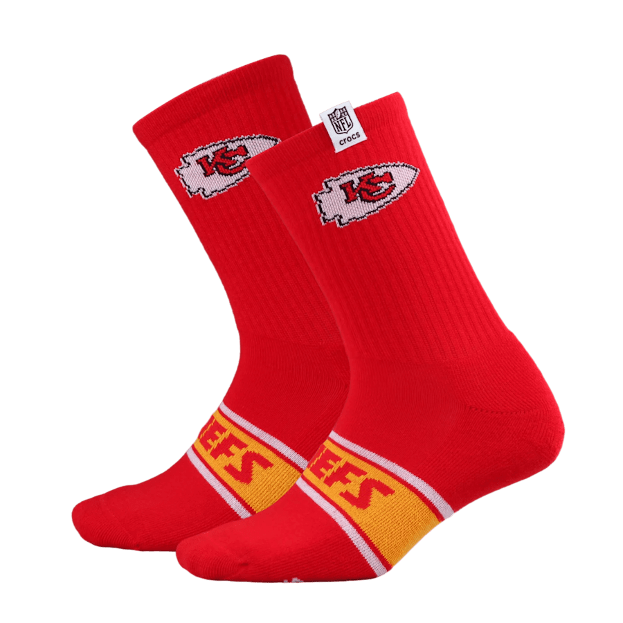 Multi NFL Kansas City Chiefs Crocs Socks - Côté - Crocs