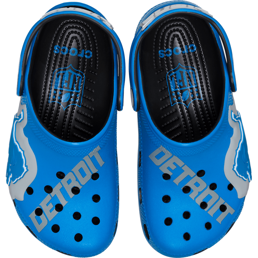Multi NFL Detroit Lions Graphic Classic Clog - Side - Crocs
