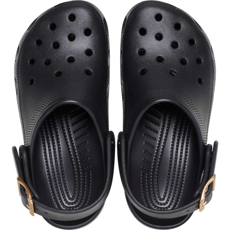 Crocs Classic Metallic Buckle Clog — Black
