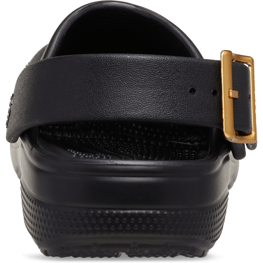 Crocs Classic Metallic Buckle Clog — Black