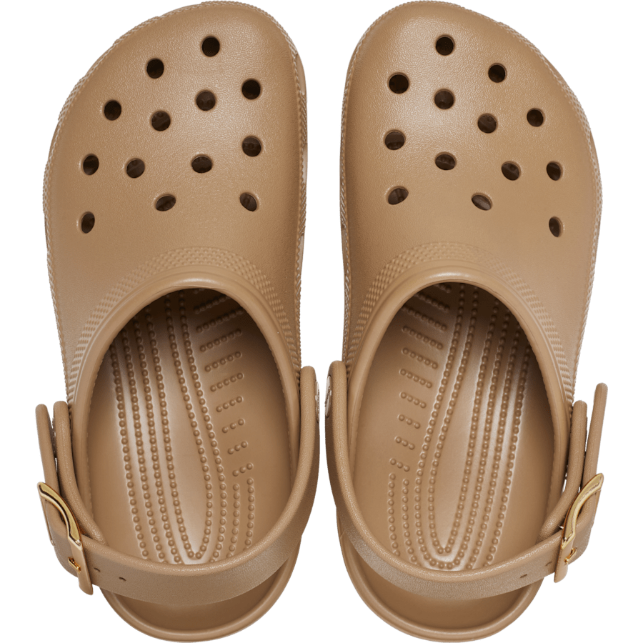 Crocs Classic Metallic Buckle Clog — Sepia
