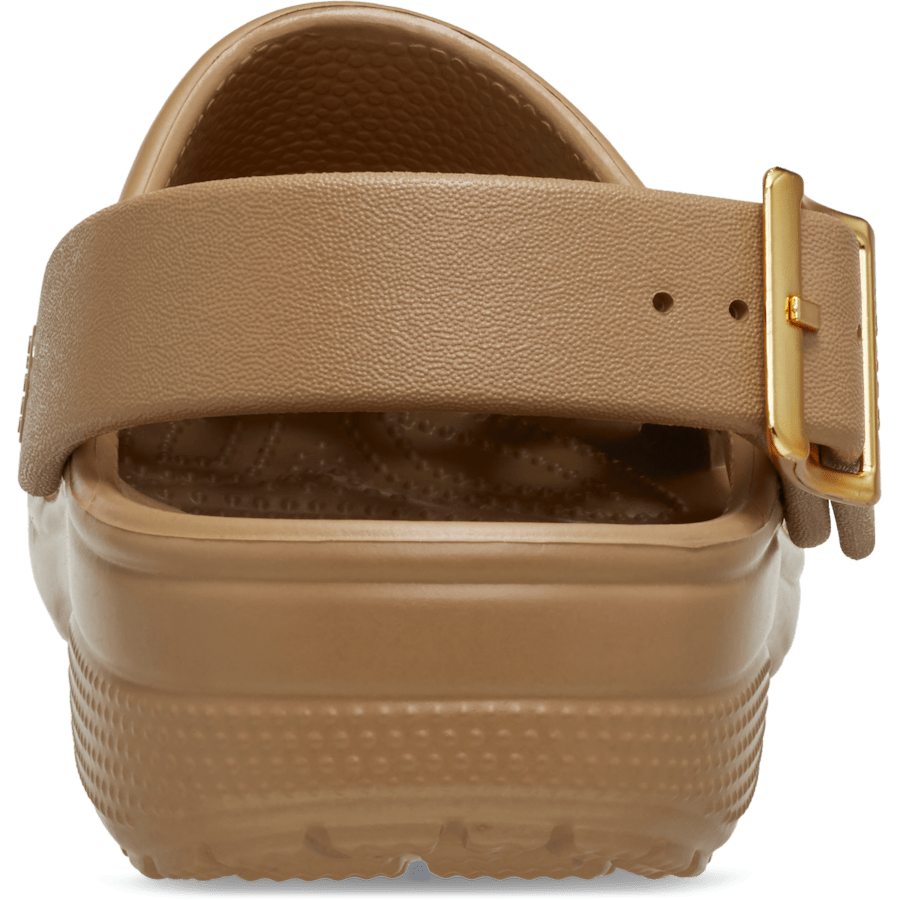 Crocs Classic Metallic Buckle Clog — Sepia
