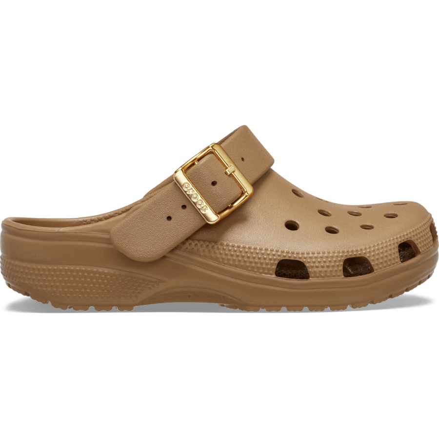 Crocs Classic Metallic Buckle Clog — Sepia