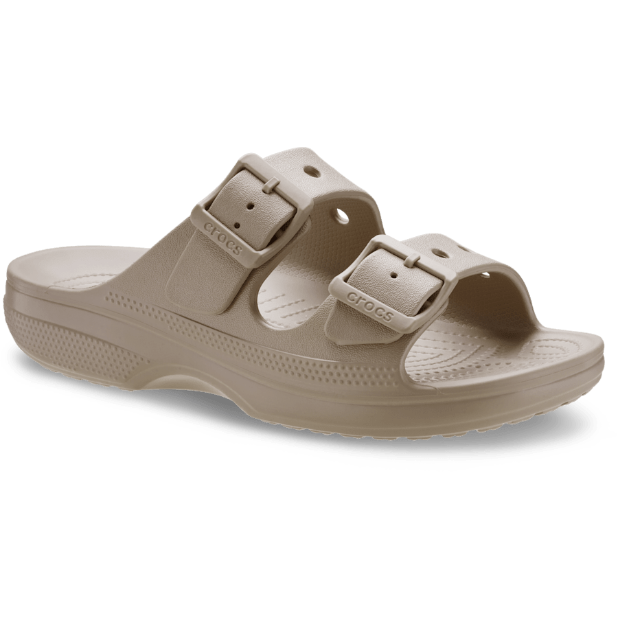 Taupe Women's Saturday Sandal - Schrägsicht - Crocs