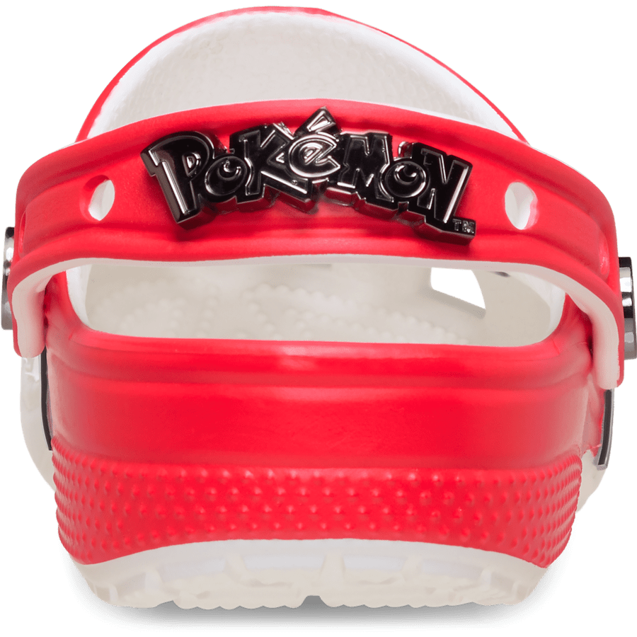 Multi Kids’ Pokémon Poké Ball Classic Clog - Back - Crocs