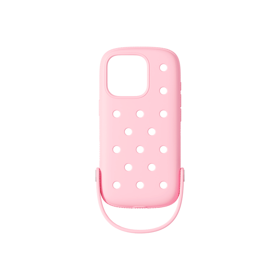 Crocs iPhone 16 Pro Compatible Case — Pink Milk