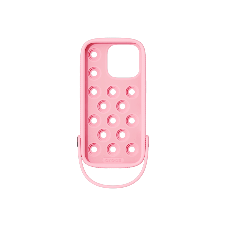 Crocs iPhone 16 Pro Compatible Case — Pink Milk