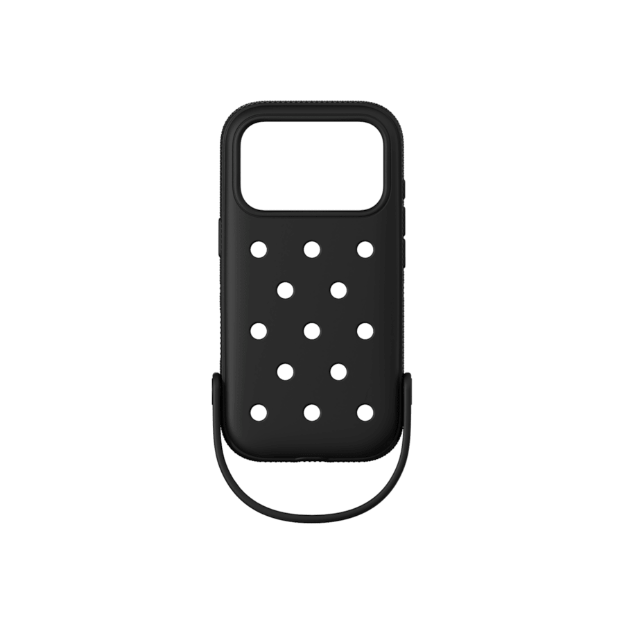 Crocs iPhone 17 Pro Compatible Case — Black