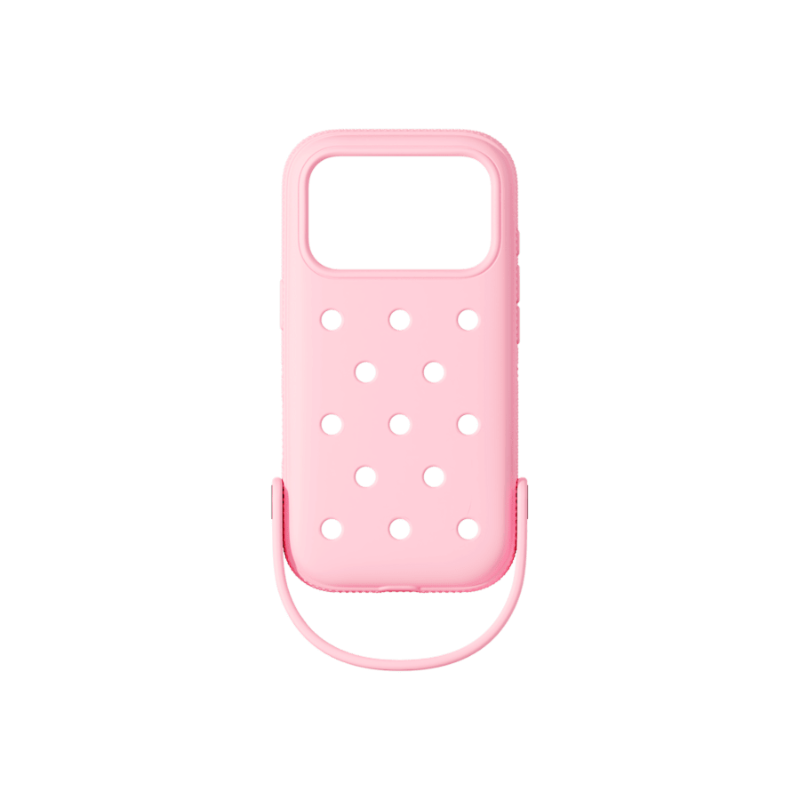 Pink Milk iPhone 17 Pro Compatible Case - Side - Crocs