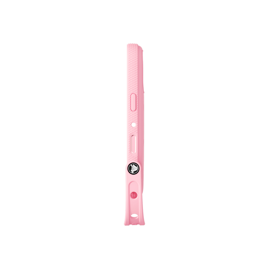 Pink Milk iPhone 17 Pro Compatible Case - Angle - Crocs
