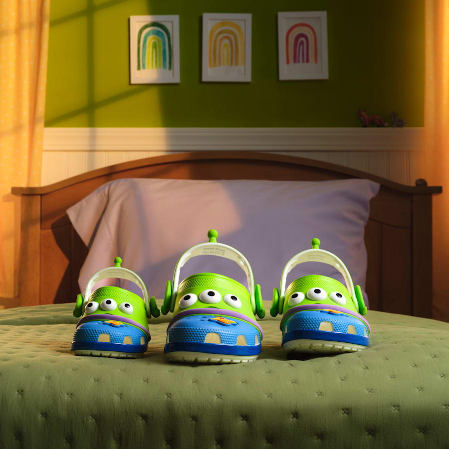 Multi Kids' Disney and Pixar's Toy Story Alien Classic Clog - Angle - Crocs