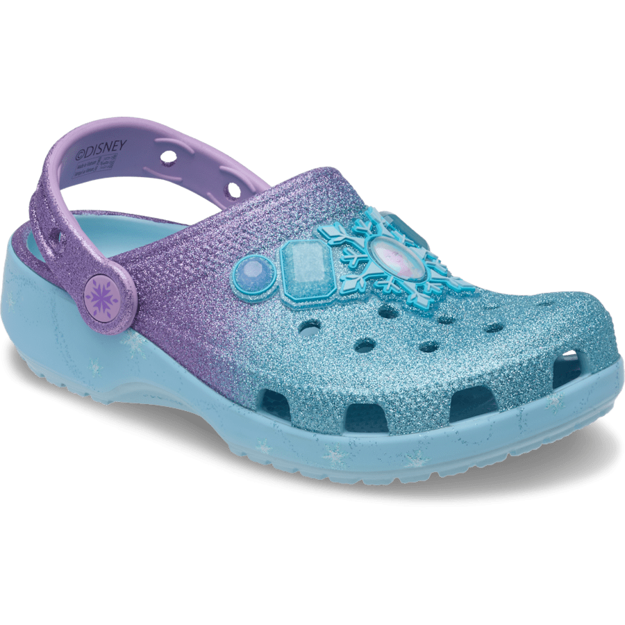 Multi Kids’ Disney Frozen Elsa Classic Clog - Angle - Crocs