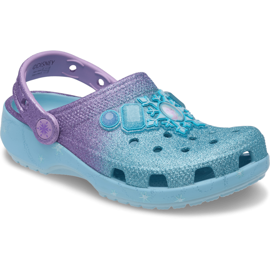 Multi Toddlers’ Disney Frozen Elsa Classic Clog - Angle - Crocs