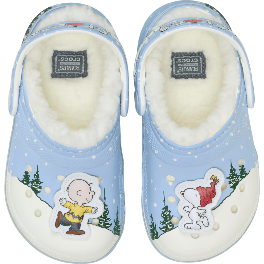 Multi Toddler Peanuts Holiday Classic Lined Clog - Side - Crocs