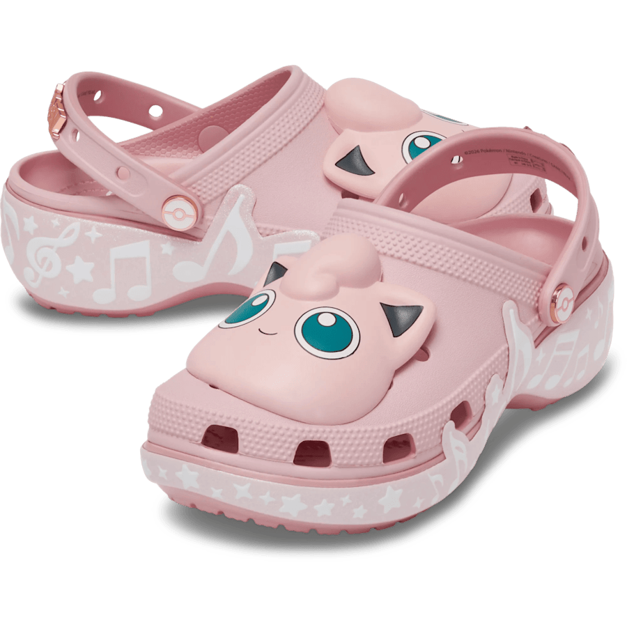 Multi Pokémon Jigglypuff Classic Platform Clog - Pair - Crocs