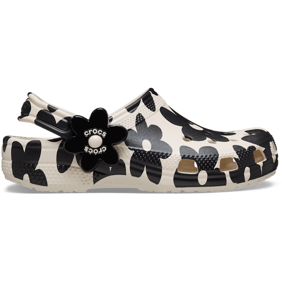 Summit White/Black Kids' Classic Pop Petals Clog - Sivu - Crocs