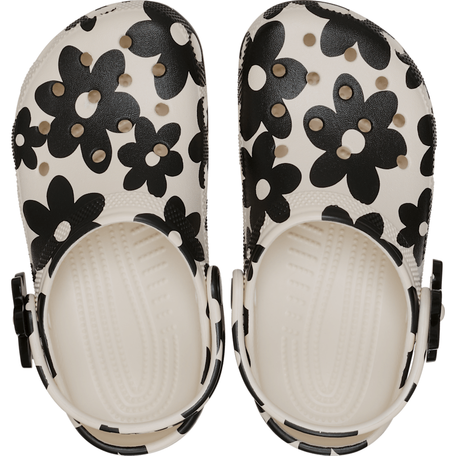Summit White/Black Kids' Classic Pop Petals Clog - Yläosa - Crocs