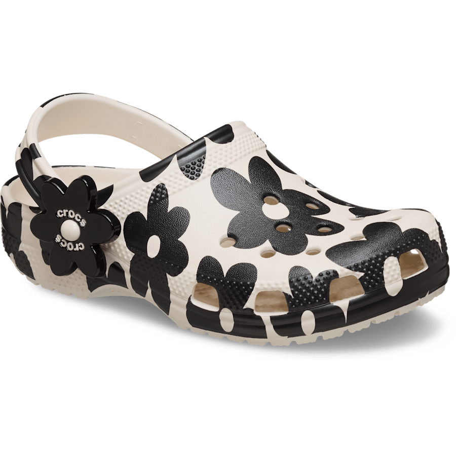 Summit White/Black Kids' Classic Pop Petals Clog - Kulma - Crocs