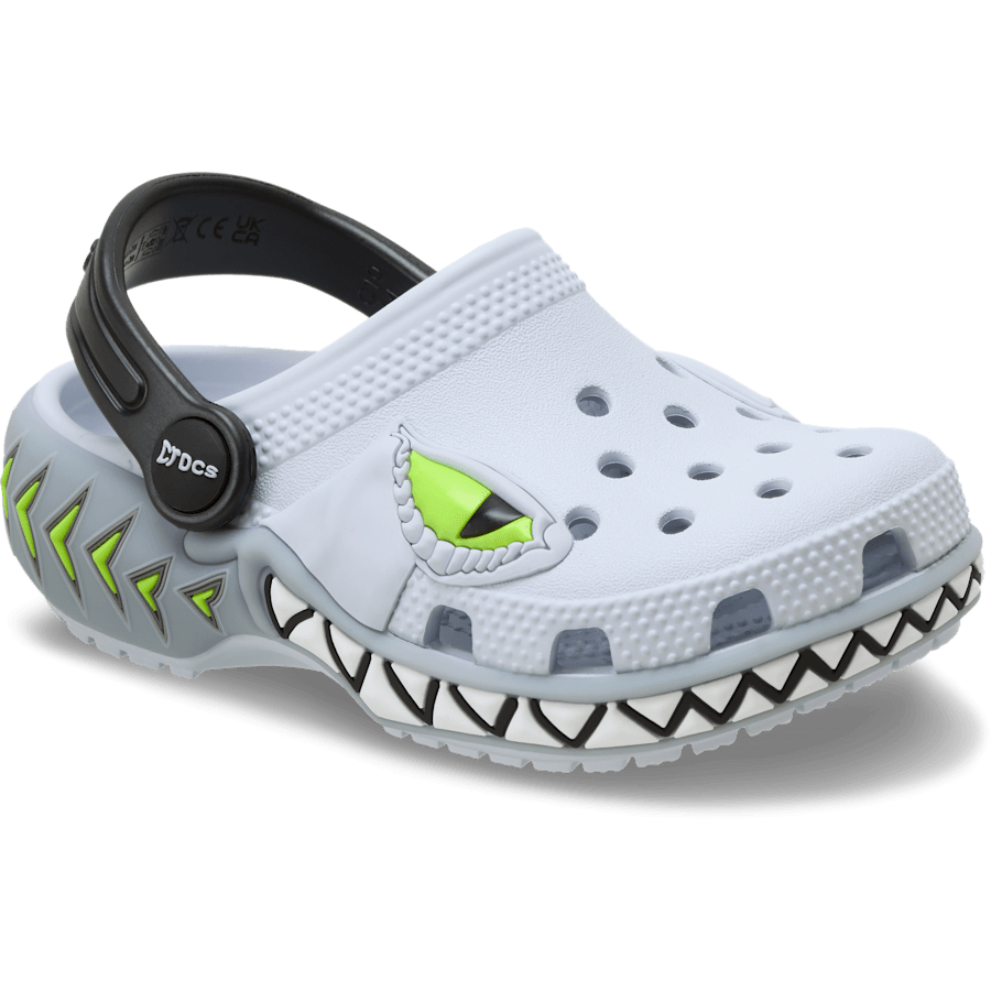Steel Toddlers Classic Creature Lights Clog - Angle - Crocs