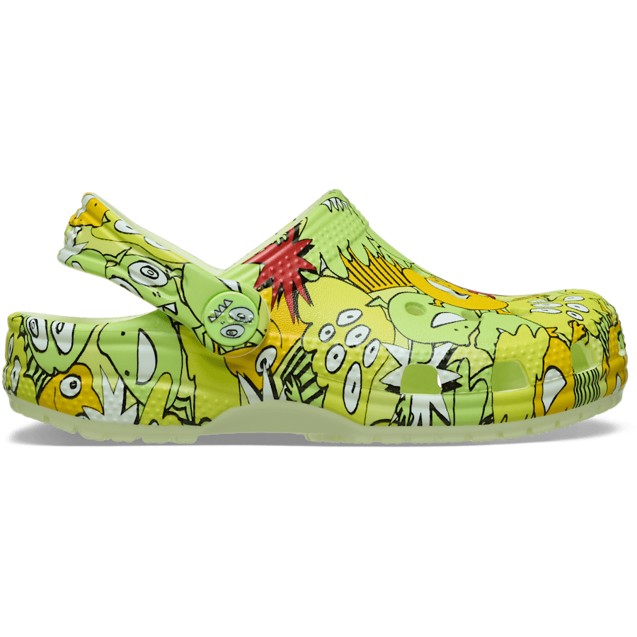 Glow Light Toddler Classic Glow Monster Camo Clog - Side - Crocs