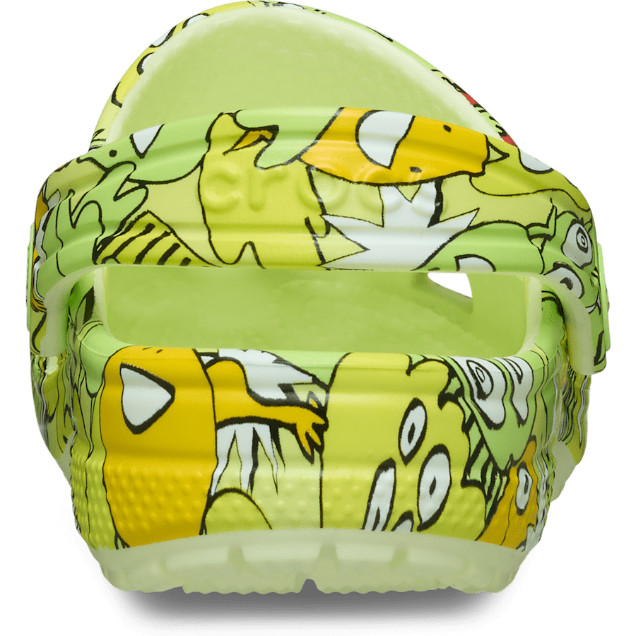 Glow Light Toddler Classic Glow Monster Camo Clog - Back - Crocs