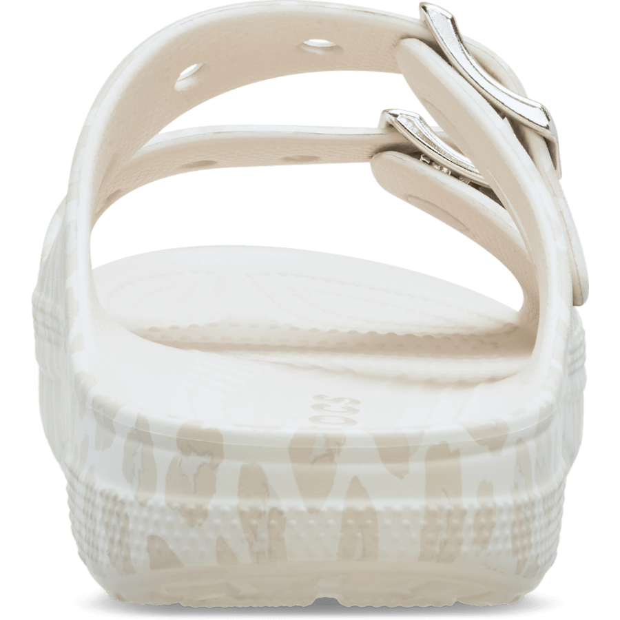 Amande/Léopard Saturday Metallic Buckle Animal Sandal - Arrière - Crocs