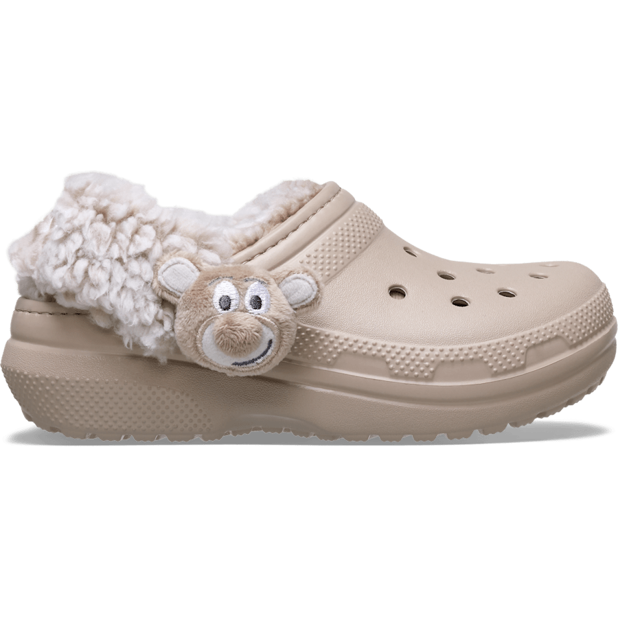 Dulcé Toddler Classic Bear Plush Fleece Lined Clog - Côté - Crocs