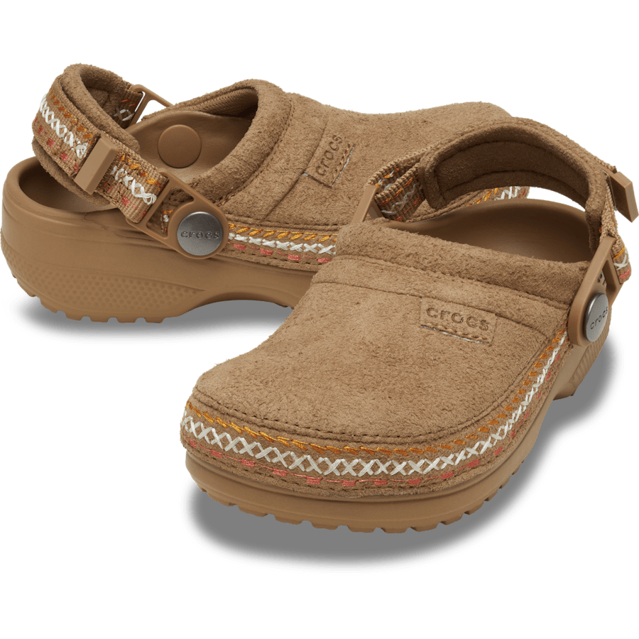 Colour Kids' Crafted Vegan Suede Stitch Clog - Pair - Crocs