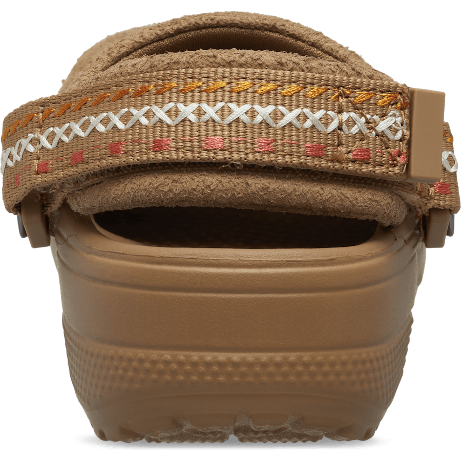 Colour Kids' Crafted Vegan Suede Stitch Clog - Back - Crocs
