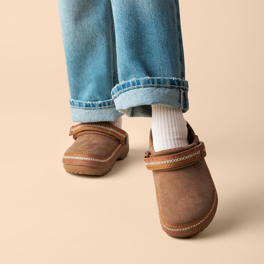 Colour Kids' Crafted Vegan Suede Stitch Clog - Lifestyle - Crocs