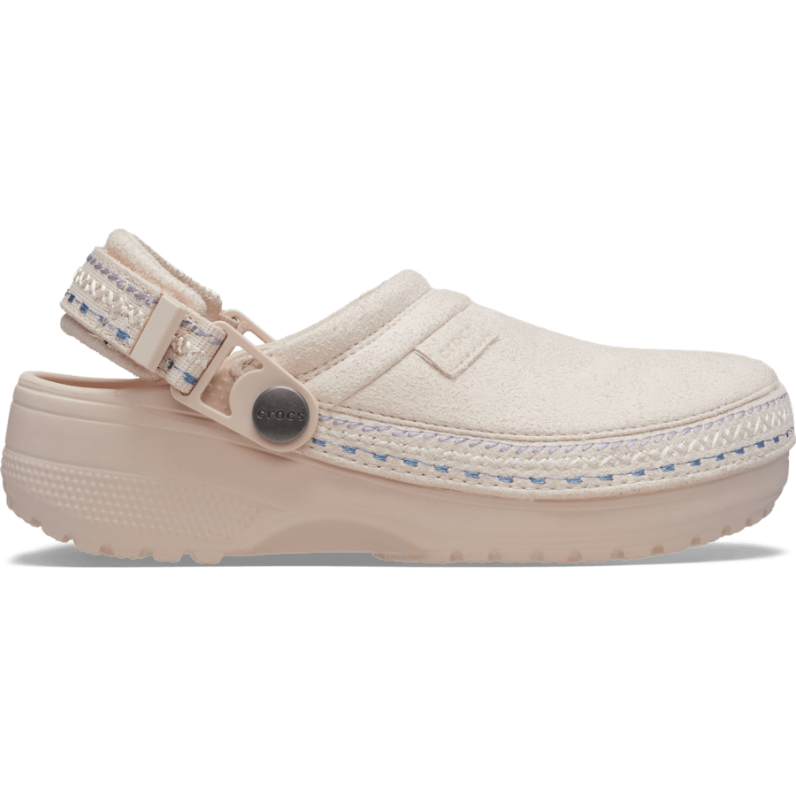 Colour Kids' Crafted Vegan Suede Stitch Clog - Side - Crocs