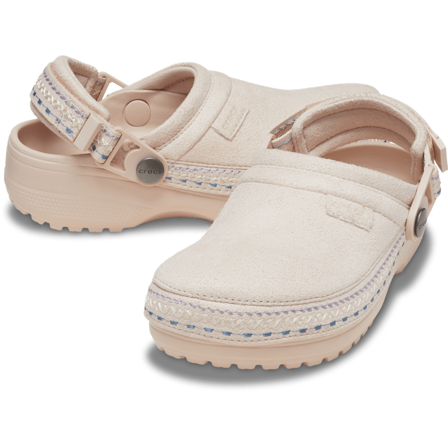 Colour Kids' Crafted Vegan Suede Stitch Clog - Pair - Crocs
