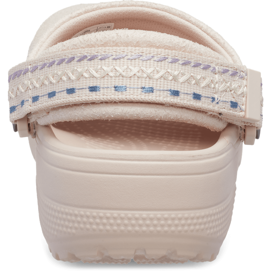 Colour Kids' Crafted Vegan Suede Stitch Clog - Back - Crocs