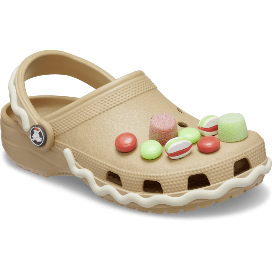 Beige Classic Gingerbread Clog - Angle - Crocs