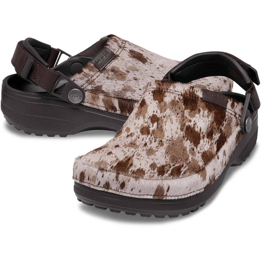 Espresso Crafted Pony Hair Clog - Paar - Crocs