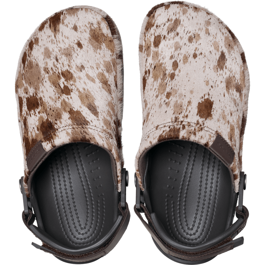 Espresso Crafted Pony Hair Clog - Bovenkant - Crocs