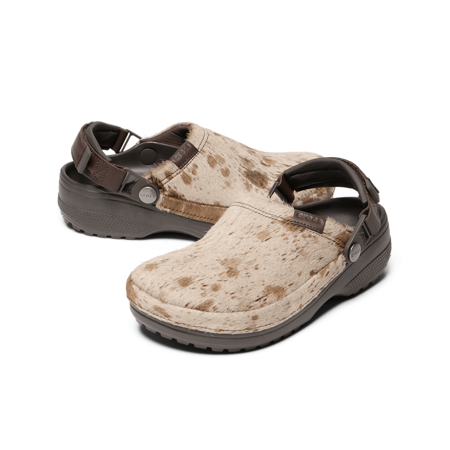 Crafted Pony Hair Clog - Crocs