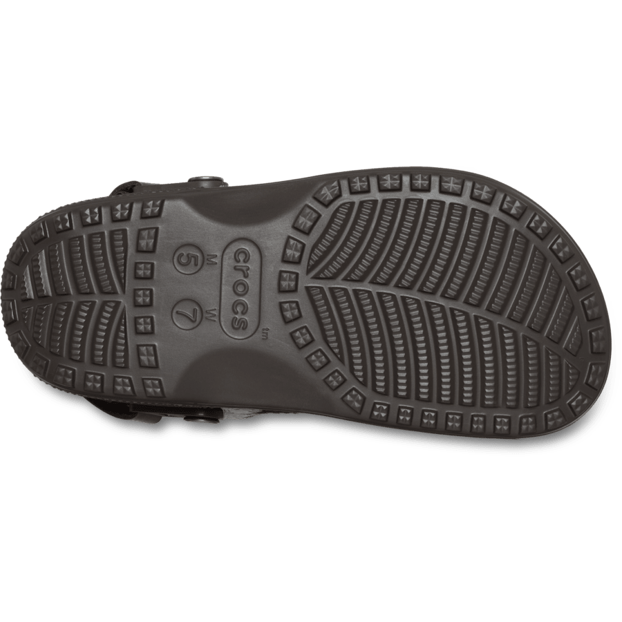 Espresso Crafted Pony Hair Clog - Onderkant - Crocs