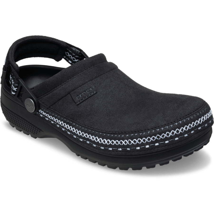 Couleur Crafted Vegan Suede Stitch Clog - Angle - Crocs