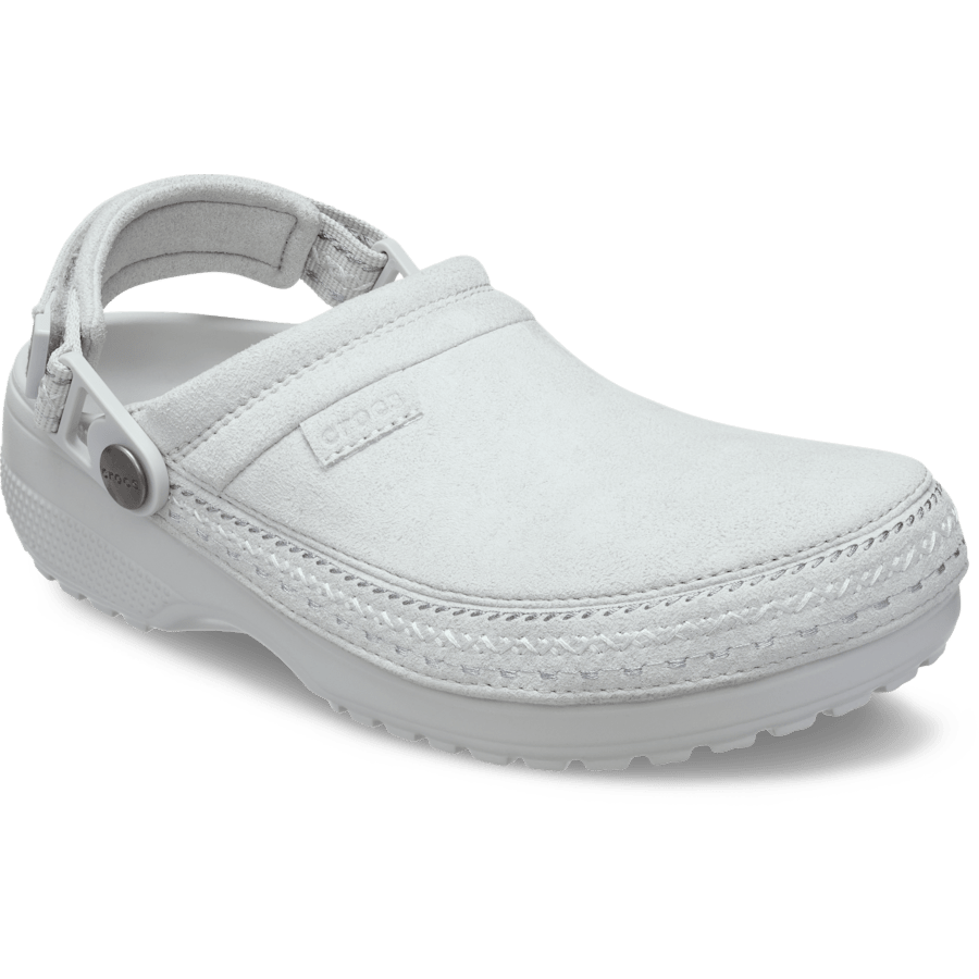 Couleur Crafted Vegan Suede Stitch Clog - Angle - Crocs