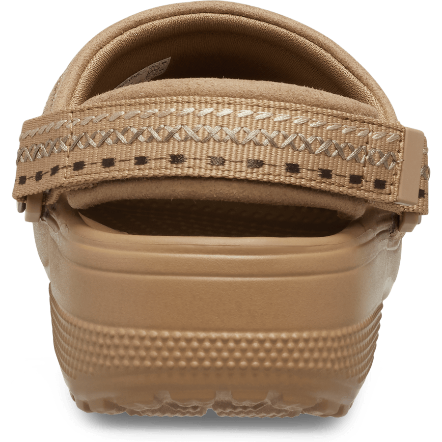 Couleur Crafted Vegan Suede Stitch Clog - En arrière - Crocs