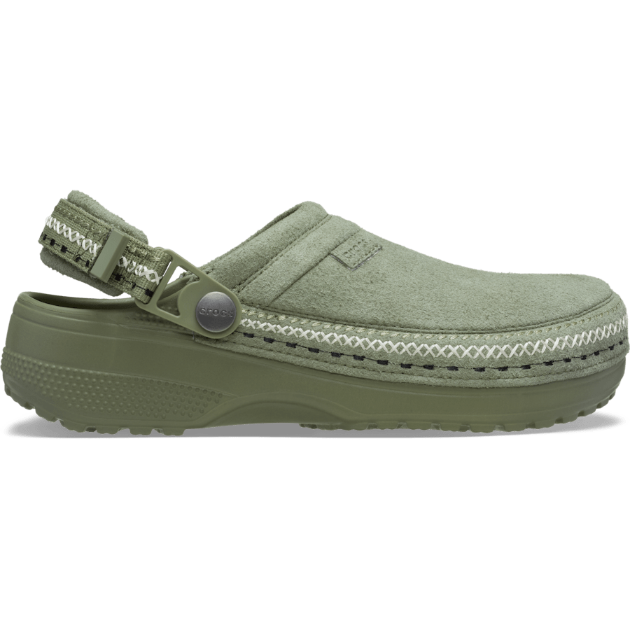 Couleur Crafted Vegan Suede Stitch Clog - Côté - Crocs