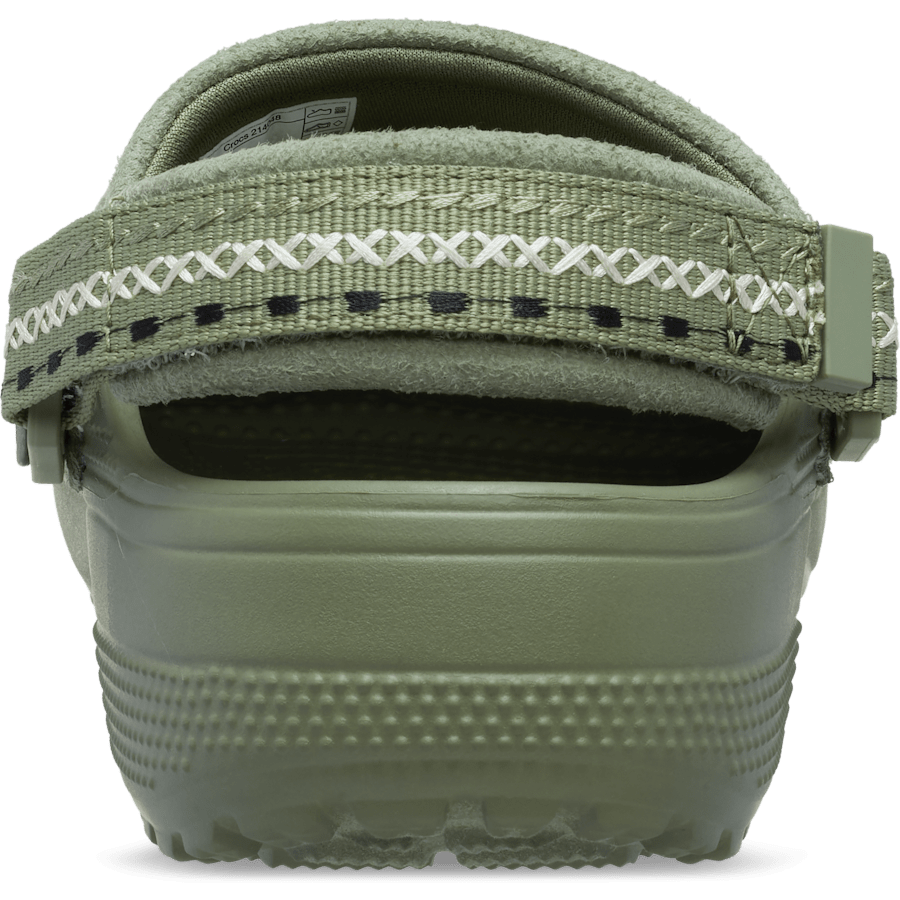 Couleur Crafted Vegan Suede Stitch Clog - En arrière - Crocs