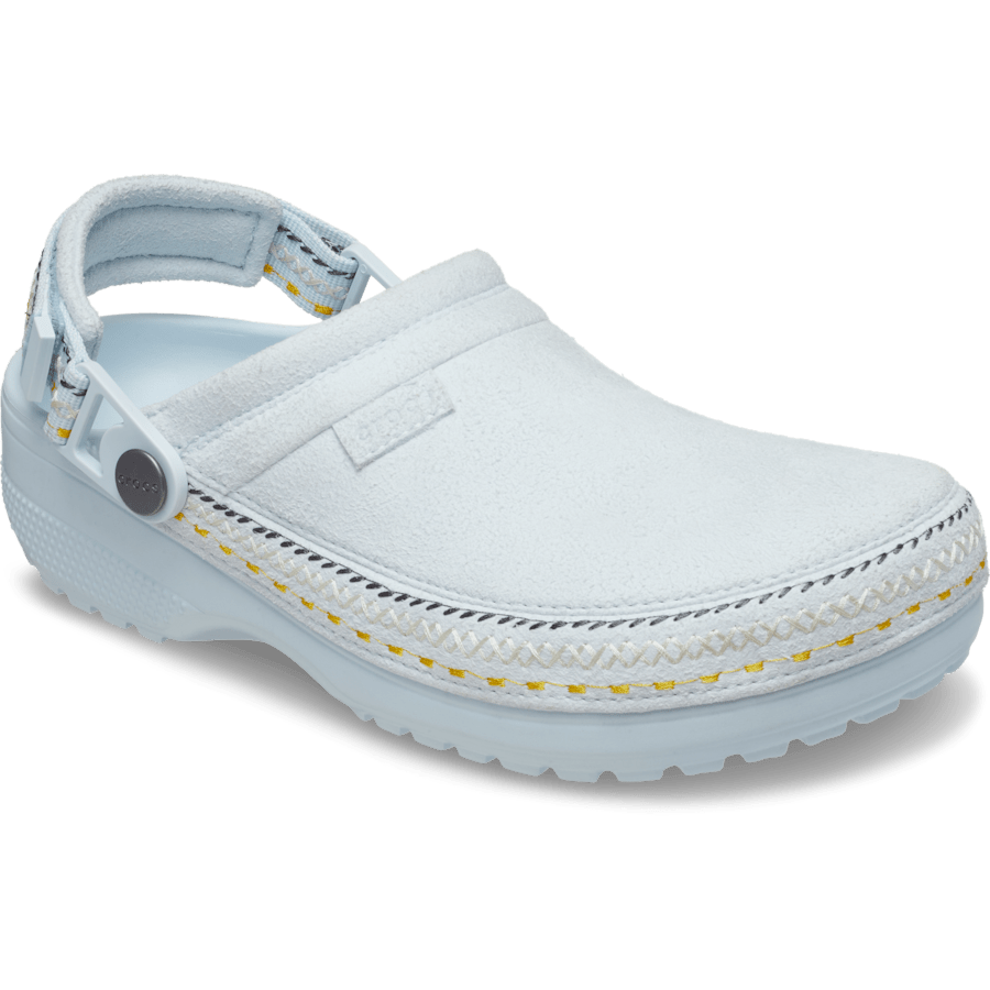 Couleur Crafted Vegan Suede Stitch Clog - Angle - Crocs