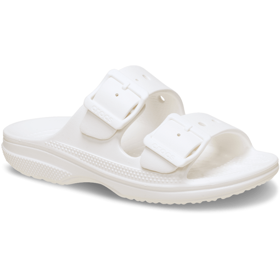 White Kids' Saturday Sandal - Angle - Crocs